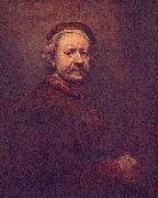 Rembrandt, Dated 1669, the year he died, though he looks much older in other portraits. National Gallery